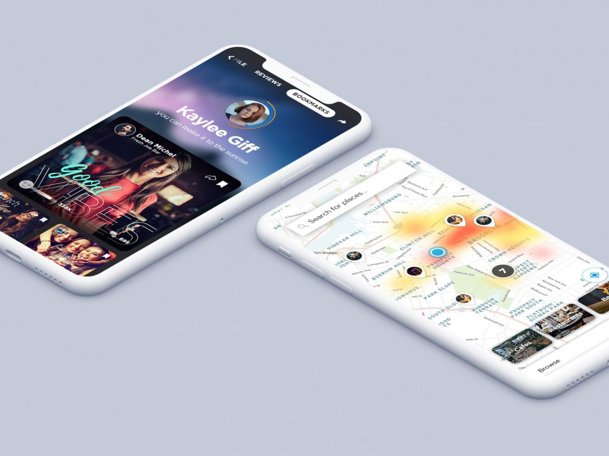 header App UI/UX design sample: Social - created by Viputheshwar Sitaraman