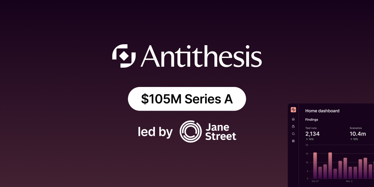 Vip Sitaraman Pitch Deck Case Study: Antithesis raised a $105M Series A led by Jane Street
